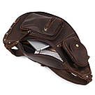 Шкіряна чоловіча вінтажна сумка через плече Vintage 20373 Коричневий, фото 7