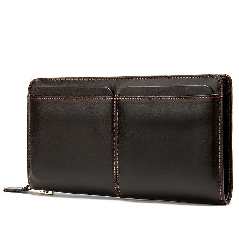 Чоловічий клатч-барсетка з ремінцем на руку Vintage 14940 Коричневий, фото 1