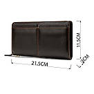 Чоловічий клатч-барсетка з ремінцем на руку Vintage 14940 Коричневий, фото 4