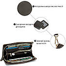 Чоловічий клатч-барсетка з ремінцем на руку Vintage 14940 Коричневий, фото 5