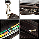 Чоловічий клатч-барсетка з ремінцем на руку Vintage 14940 Коричневий, фото 8