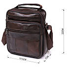 Сумка з натуральної шкіри Vintage 20450 Коричневий, фото 3