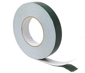 Двосторонній спінений скотч 25 мм × 10 м (чорний) — автомобільний, монтажний