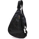 Сумка через плече чоловіча Vintage 20696 Чорний, фото 2