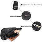 Сумка через плече чоловіча Vintage 20696 Чорний, фото 4