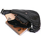 Сумка через плече чоловіча Vintage 20696 Чорний, фото 6