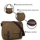 Сумка чоловіча Vintage 14588 Коричнева, фото 4