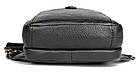 Сумка чоловіча шкіряна в зернистої шкірі через плече Vintage 14950 Чорна, фото 4