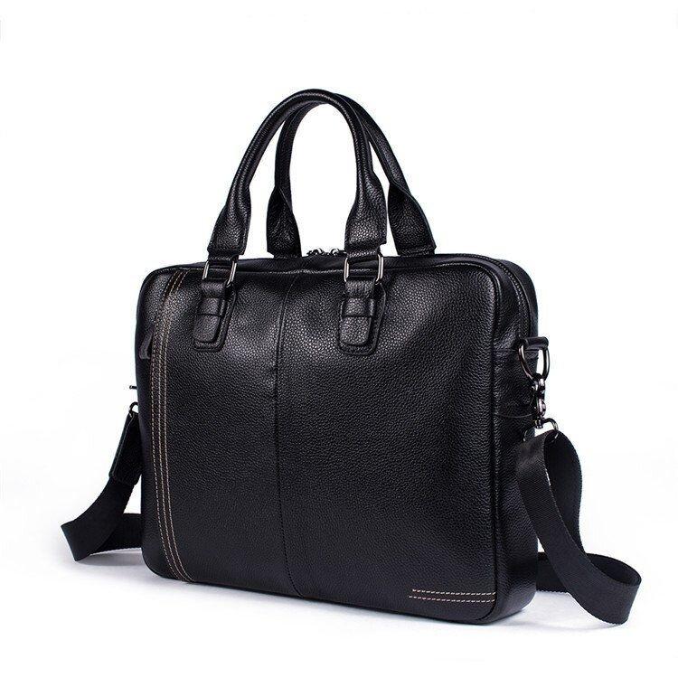 Сумка чоловіча флотар для ноутбака Vintage 14672 Чорна, фото 1