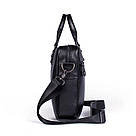 Сумка чоловіча флотар для ноутбака Vintage 14672 Чорна, фото 2