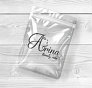 Поліетиленові прозорі Зіп-пакети 40х55 см Надійні глянцеві пакети з логотипом, фото 4