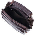 Якісний чоловічий месенджер з натуральної шкіри Vintage 21304 Коричневий, фото 6