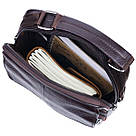 Якісний чоловічий месенджер з натуральної шкіри Vintage 21304 Коричневий, фото 7