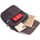 Якісний чоловічий месенджер з натуральної шкіри Vintage 21304 Коричневий, фото 8