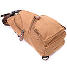 Практична чоловіча сумка через плече з USB кабелем текстильна 21222 Vintage Коричнева, фото 3