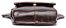 Сумка-барсетка на пояс чоловіча шкіряна Vintage 20013 Коричнева, фото 6