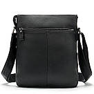 Сумка-месенджер шкіряна Vintage 20015 Чорна, фото 2