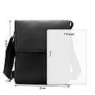 Сумка-месенджер шкіряна Vintage 20015 Чорна, фото 8