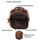 Сумка-рюкзак на одне плече Vintage 20142 Коричнева, фото 4