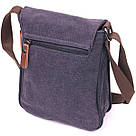 Вертикальна чоловіча сумка текстильна 21265 Vintage Чорна, фото 2