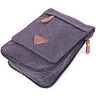 Вертикальна чоловіча сумка текстильна 21265 Vintage Чорна, фото 5