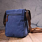 Цікава чоловіча сумка з текстилю 21267 Vintage Синя, фото 10