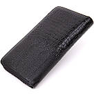 Клатч чоловічий під рептилію Vintage 20438 Чорний, фото 2