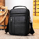 Мессенджер чоловічий шкіряний 20347 Vintage Чорний, фото 7