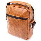 Мессенджер з отвором для навушників чоловічий Vintage 20416 Рудий, фото 2