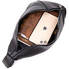 Сумка чоловіча флотар через плече Vintage 20444 Чорна, фото 6