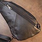 Сумка чоловіча флотар через плече Vintage 20444 Чорна, фото 9