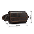 Сумка на пояс Vintage 14726 Коричнева, фото 3