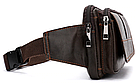 Сумка на пояс Vintage 14726 Коричнева, фото 6