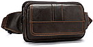 Сумка на пояс Vintage 14726 Коричнева, фото 7
