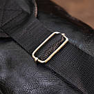 Сумка через плече на два відділення кожзам Vintage 20559 Чорна, фото 8