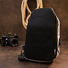 Ергономічний рюкзак через плече з кодовим замком текстильний Vintage 20554 Сірий, фото 8