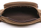 Сумка поясна текстильна Vintage 20176 Коричнева, фото 5