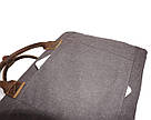 Сумка текстильна Vintage 20062 Сіра, фото 7