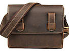 Сумка чоловіча-почтальонка в винтажной шкірі Vintage 14980 Коричнева, фото 5