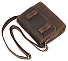 Сумка чоловіча-почтальонка в винтажной шкірі Vintage 14980 Коричнева, фото 6