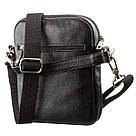 Чоловіча шкіряна сумка з двома знімними ручками SHVIGEL 19110 Чорна, фото 2