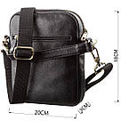 Чоловіча шкіряна сумка з двома знімними ручками SHVIGEL 19110 Чорна, фото 3