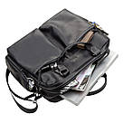 Сумка чоловіча SHVIGEL 11117 шкіряна Чорна, фото 5