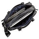 Сумка чоловіча SHVIGEL 11117 шкіряна Чорна, фото 6