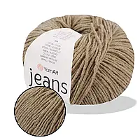 Пряжа YarnArt Jeans Темно-бежевий №48