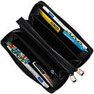 Практичний чоловічий клатч із двома відділеннями з натуральної шкіри BOND 22027 Чорний, фото 6