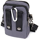 Сумка на пояс нейлон Vintage 20646 Сіра, фото 2