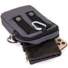 Сумка на пояс нейлон Vintage 20646 Сіра, фото 7