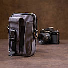 Сумка на пояс нейлон Vintage 20646 Сіра, фото 8