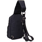 Сумка через плече нейлон Vintage 20632 Чорна, фото 2